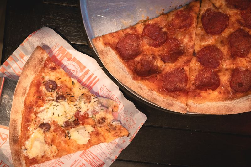 Classic pepperoni pizza with generous toppings
