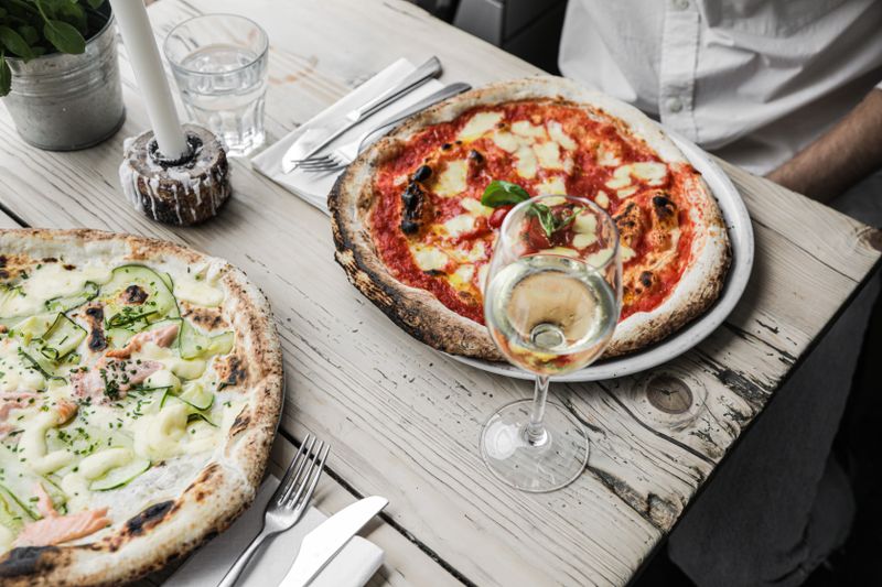 Gourmet truffle pizza promotion